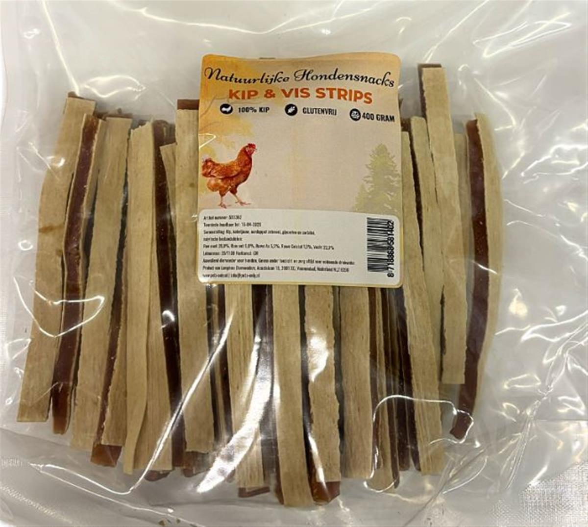 Kip Vis strips 400gr