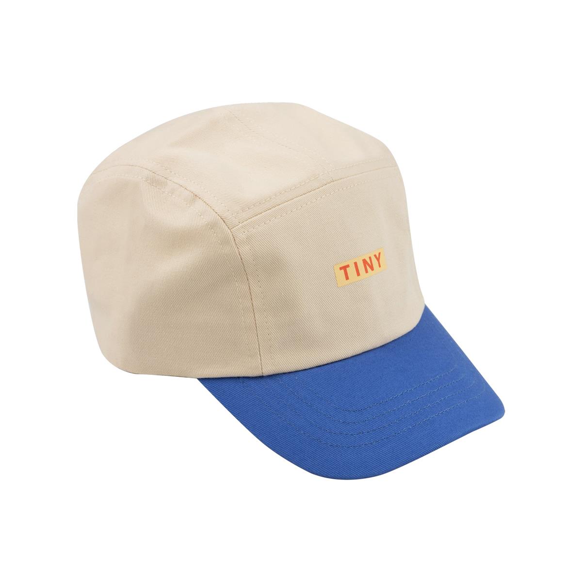 Tinycotttons - COLOR BLOCK CAP pastel yellow/lilac blue