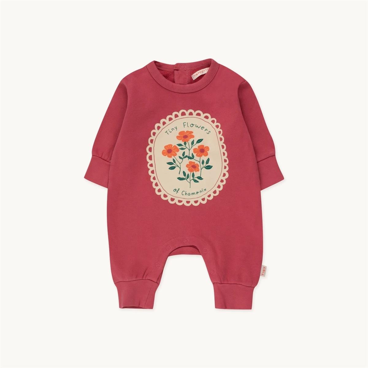 Tinycottons - TINY FLOWERS ONE-PIECE - berry