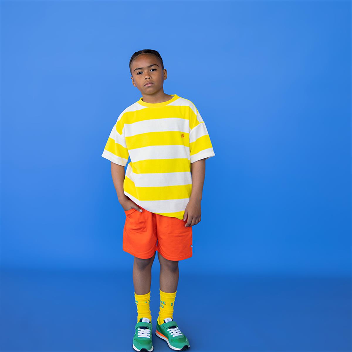 CarlijnQ - Stripes yellow t-shirt oversized
