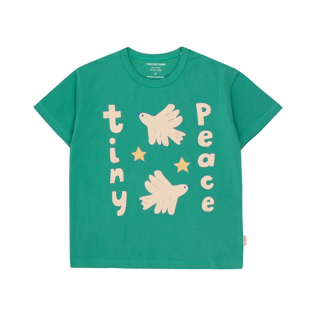 TINYCOTTONS - TINY PEACE TEE - emerald