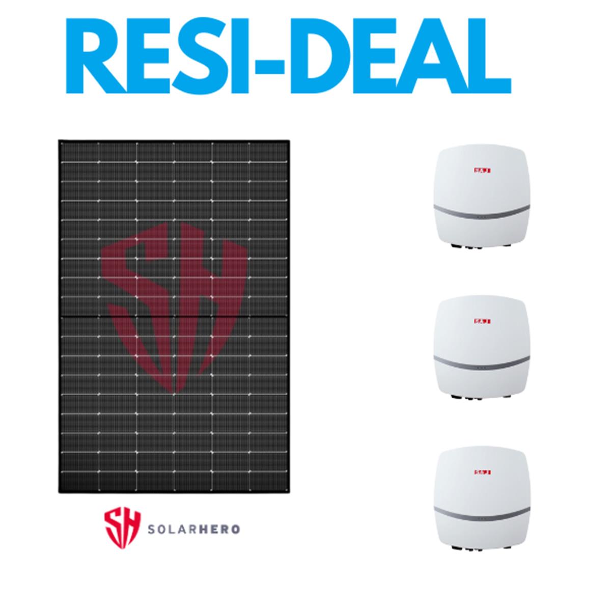 RESI Deal: 3 x 5kW omvormer + 36 panelen Hero