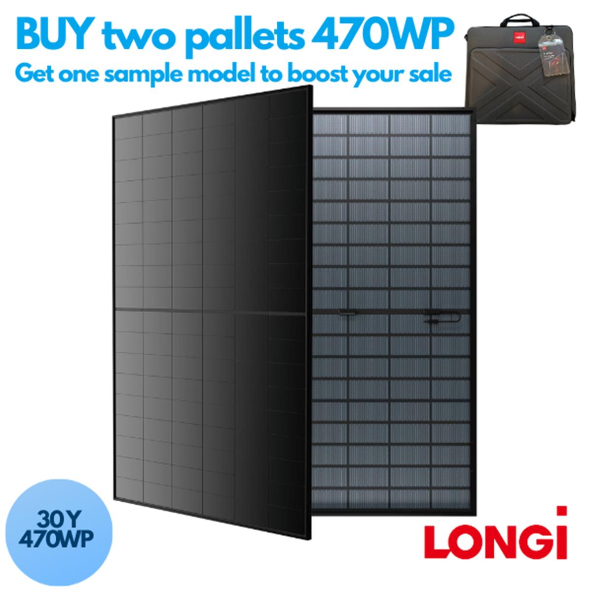 PROMOPAKKET Longi Ecolife X10 Full Black GG 470Wp