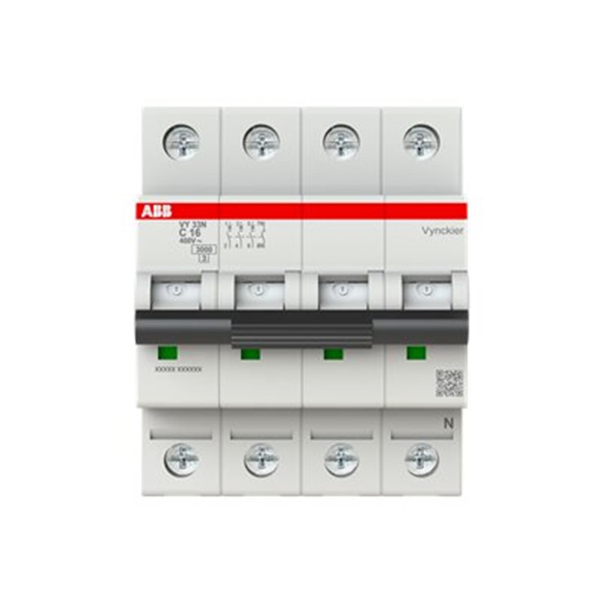 Disjoncteur ABB 3P+N C16 16 A 3 kA